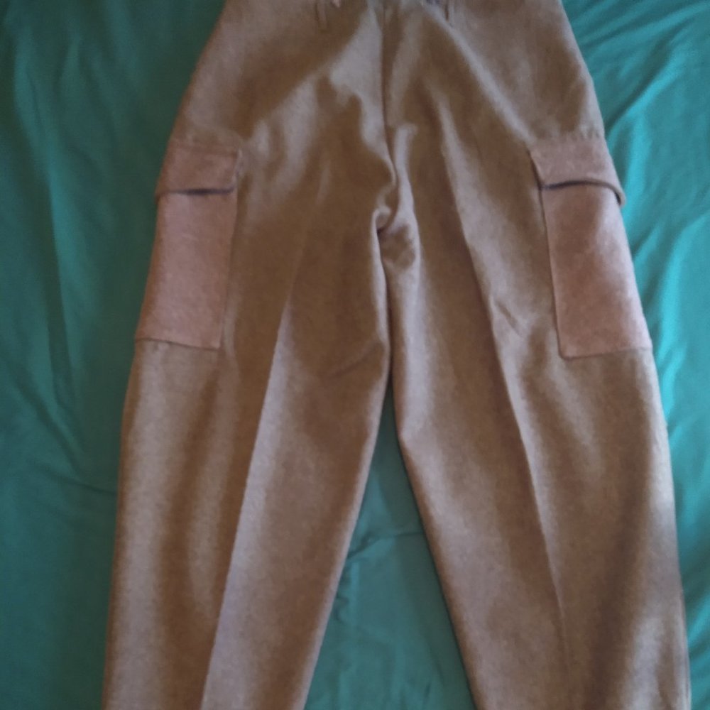 Vintage 1941 WW2 Swedish 104 Wool Military Cargo Field Pants